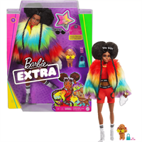 Barbie Extra - Renkli Ceketli Bebek GVR04 Barbie GVR04